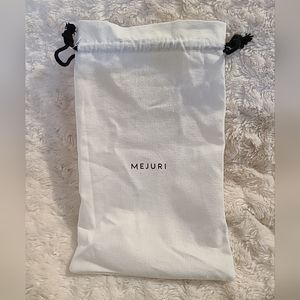 MEJURI White Dust Bag Drawstring Make Up Jewelry Storage 6x10 inches